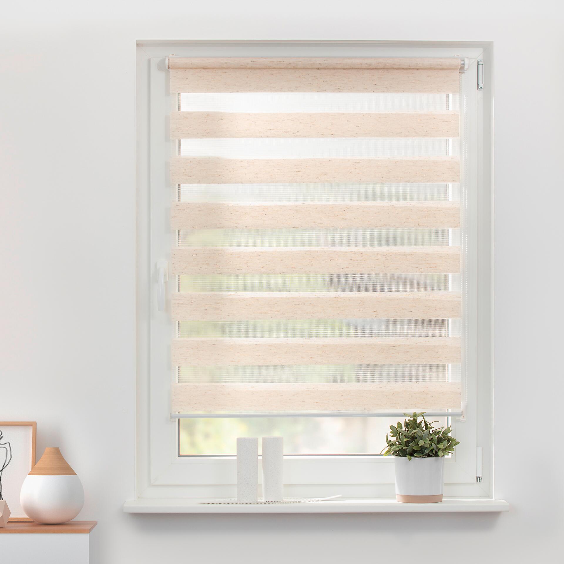 LICHTBLICK Doppelrollo Duo natur B/L: ca. 80x150 cm
