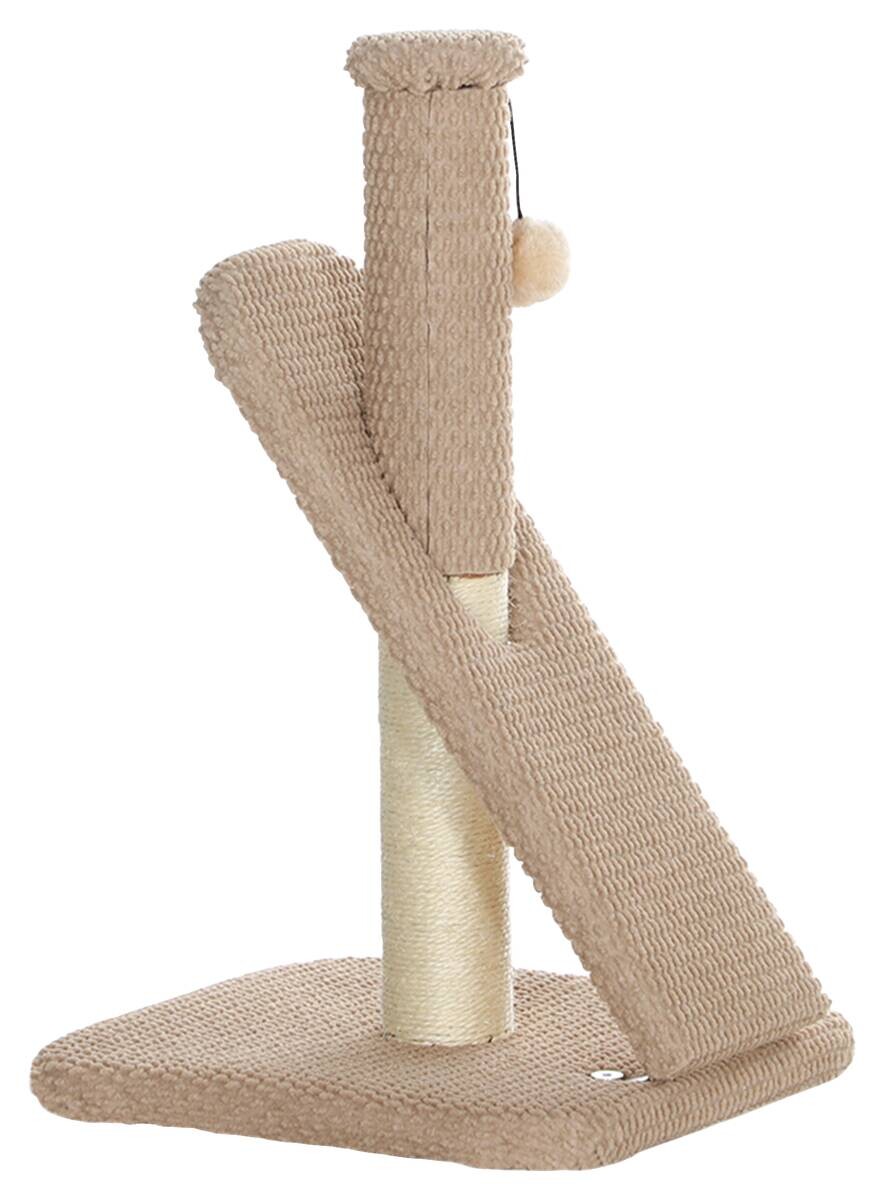 PawHut Kratzstamm braun Polyester B/H/L: ca. 33x54x33 cm