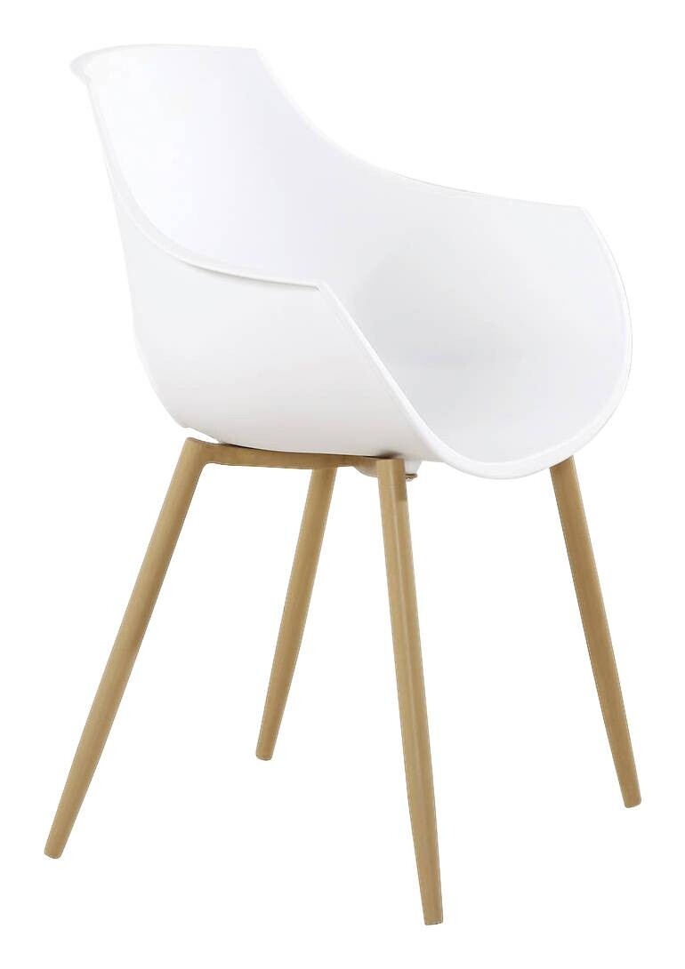 Stuhl Alice 100 2er weiß Kunststoff B/H/T: ca. 59x85x58 cm