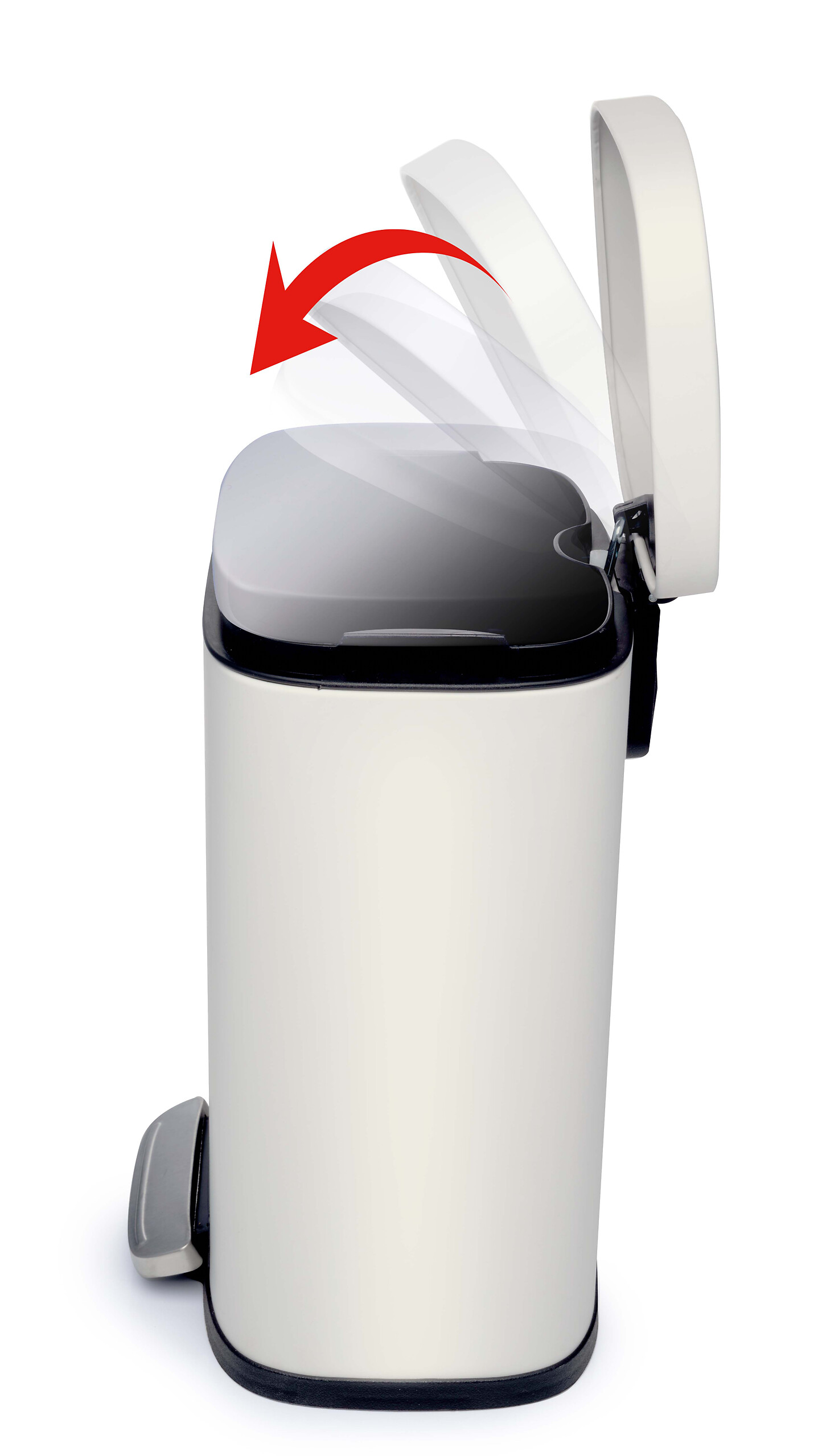 alpina Treteimer weiß Kunststoff