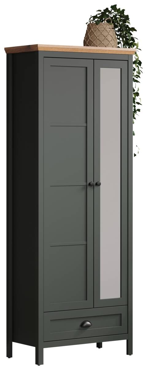 Garderobenschrank Stanton tannengrün Eiche Evoke Coast Nachbildung B/H/T: ca. 77x198x39 cm