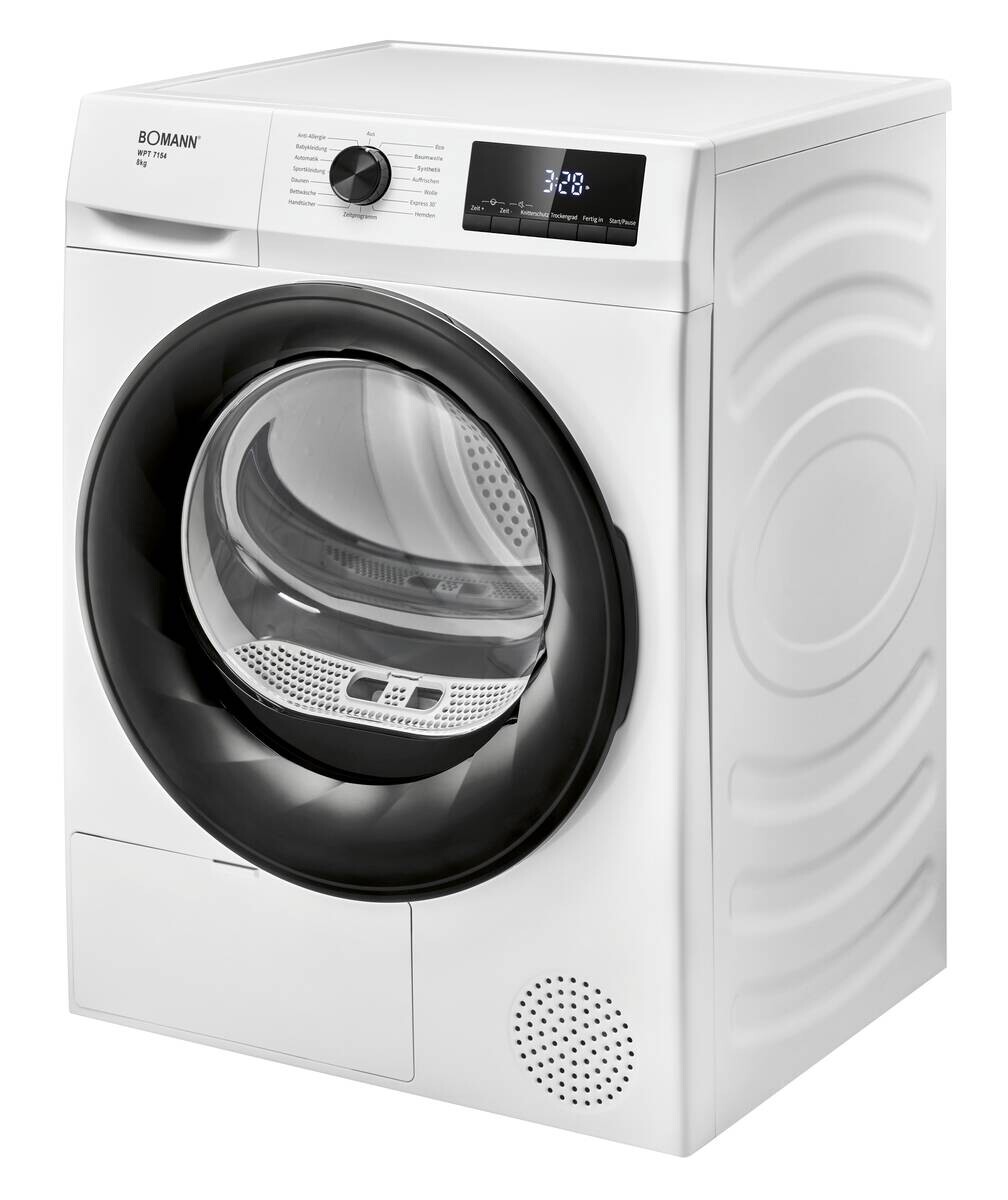 Bomann Wärmepumpentrockner WPT 7154 weiß B/H/T: ca. 59,5x84,5x58 cm ca. 8 kg