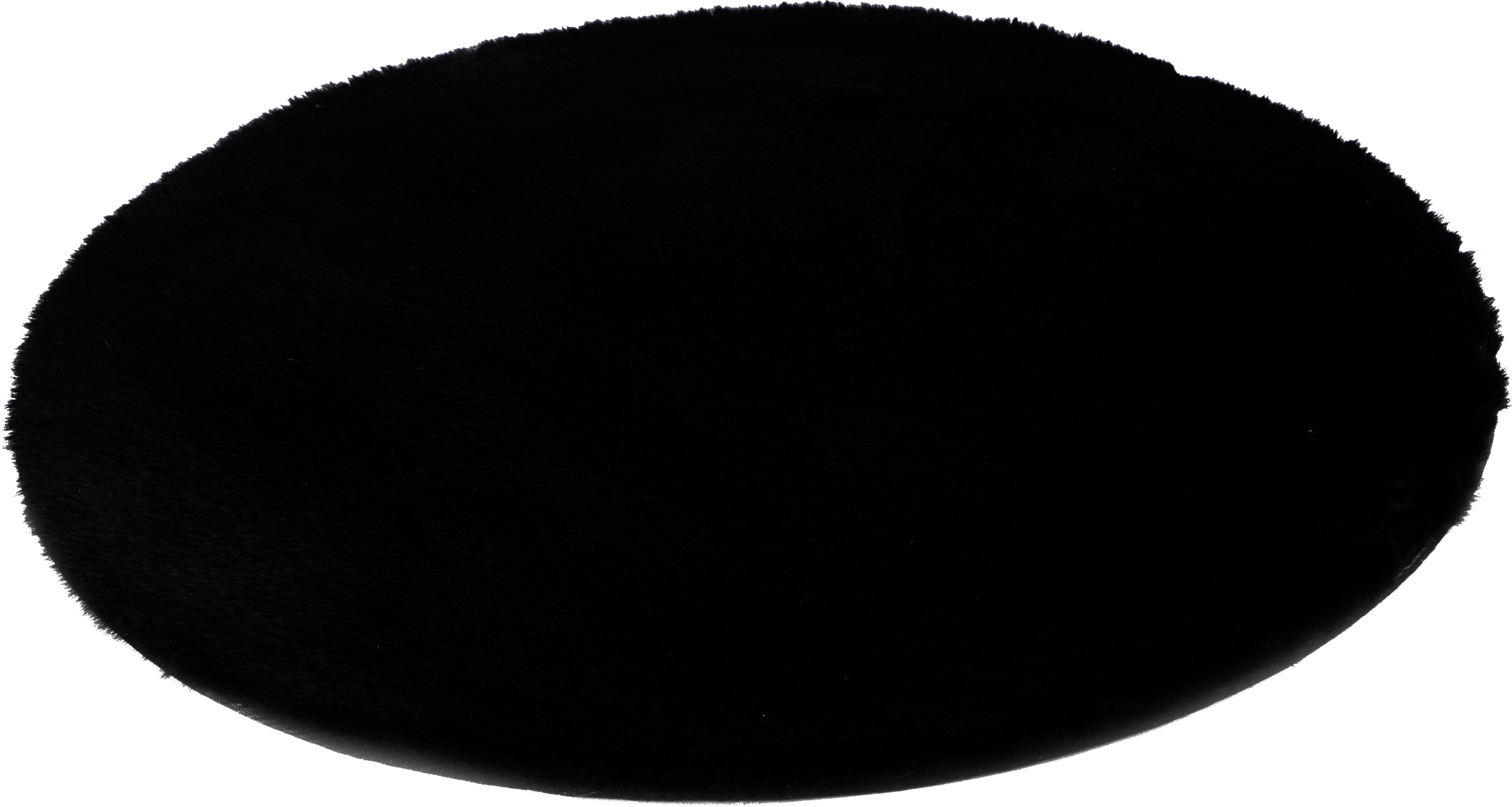 Teppich Softy schwarz D: ca. 80 cm