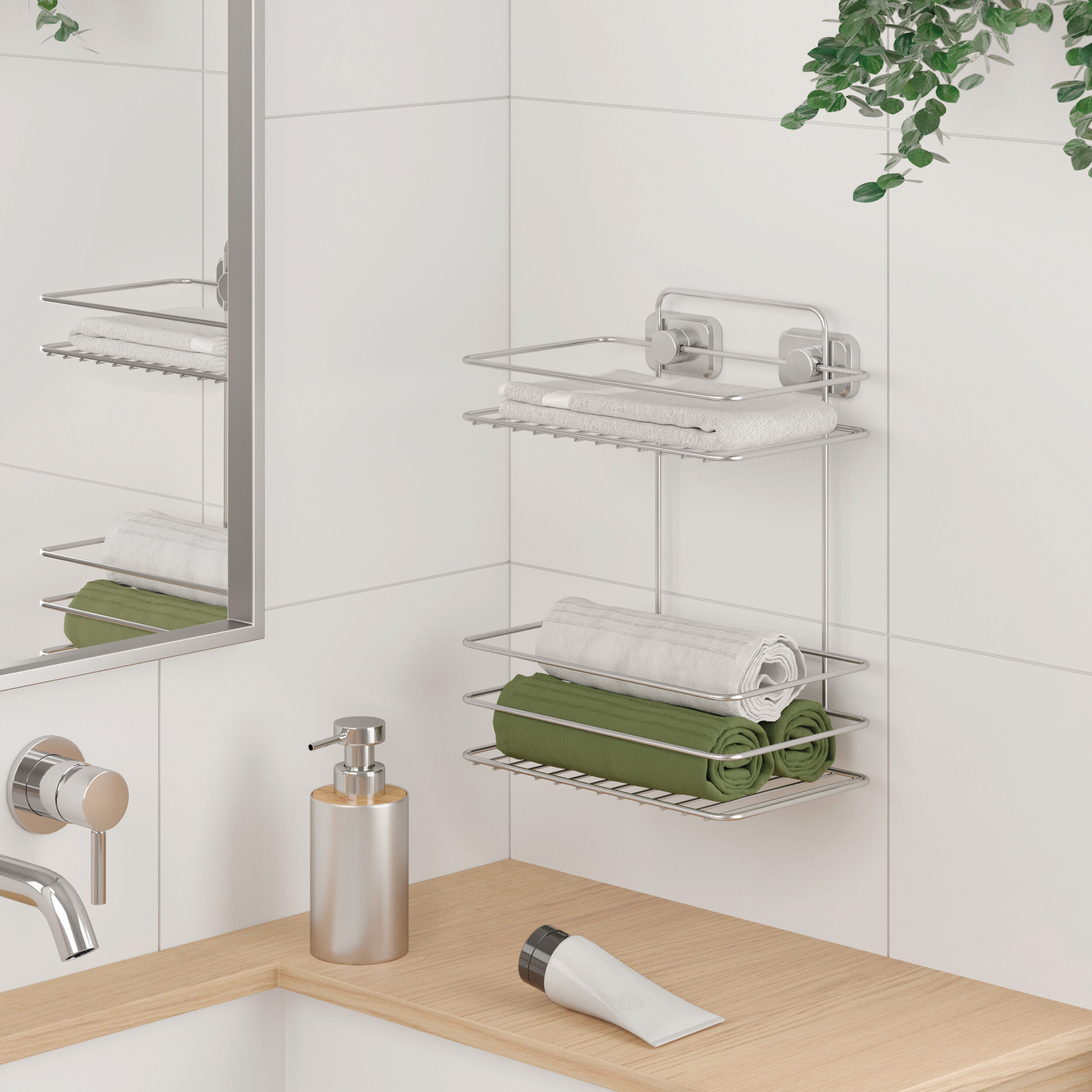 Badregal Chrom Metall