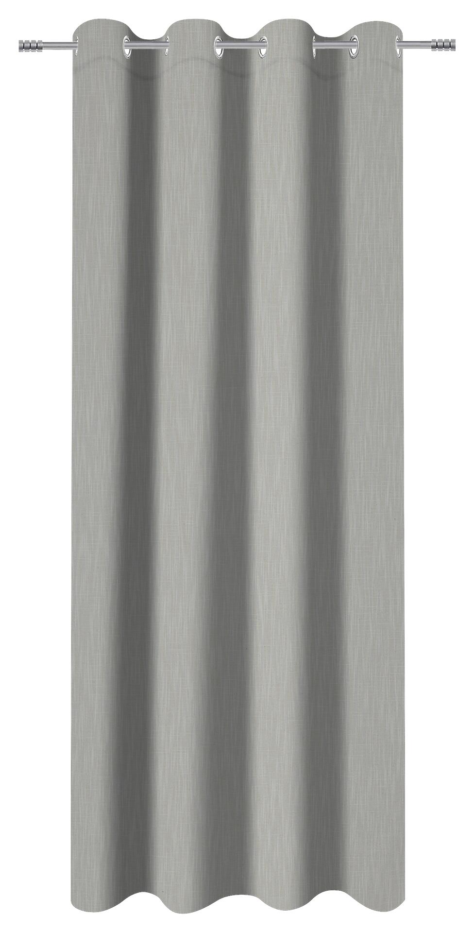 Ösenvorhang Savina natur B/L: ca. 140x245 cm