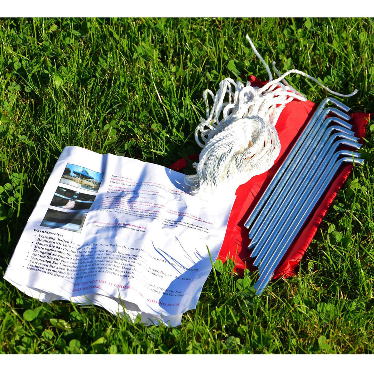 VCM Pavillon PROFI grün Polyester-Mischgewebe B/H/L: ca. 300x220x300 cm