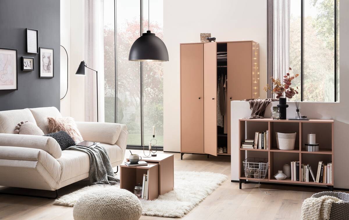 Möbelpartner Couchtisch Smash apricot B/H/T: ca. 40x42x40 cm