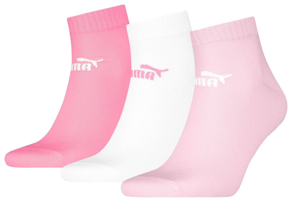 Puma Damen & Herren-Socken Puma pink 3 Packstücke Größe 39-42