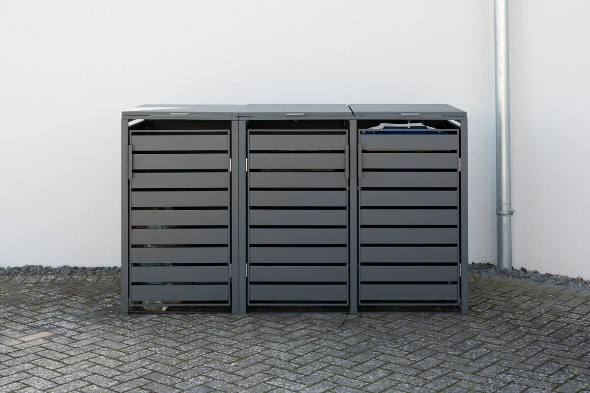 Westmann Mülltonnenbox3-fach Kubus