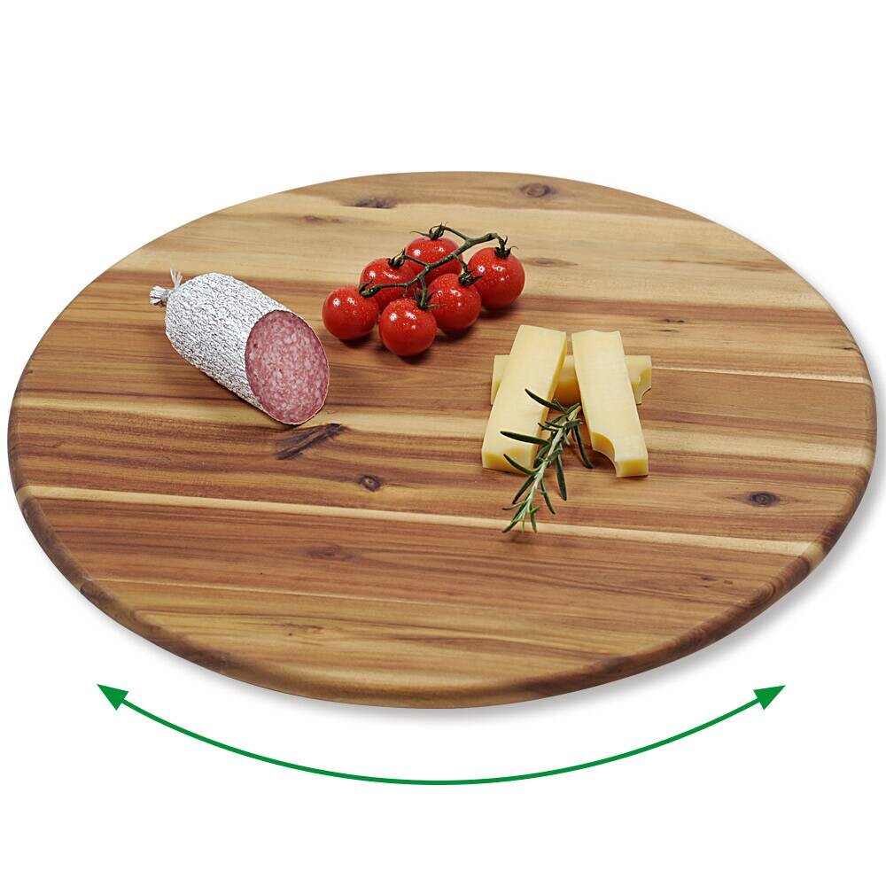 Kesper Dreh und Servierplatte natur Akazie B/H/L: ca. 40x4x40 cm