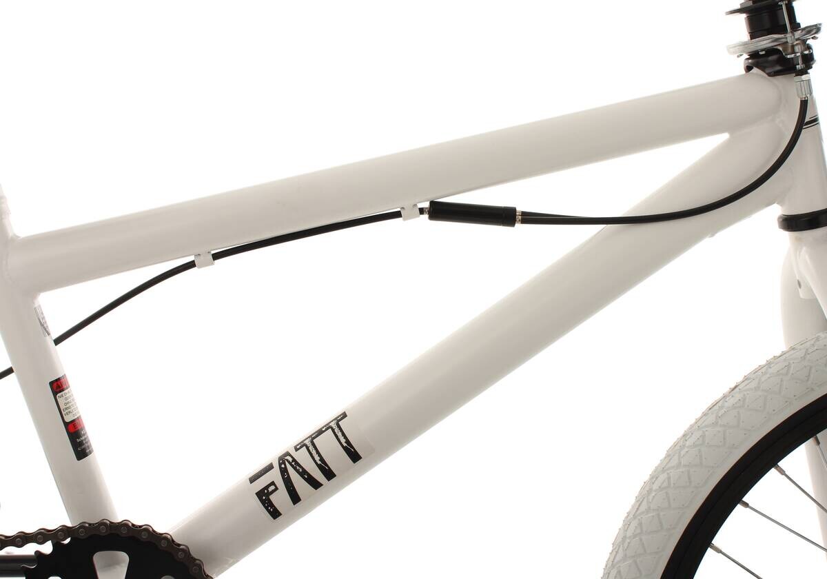 KS-Cycling BMX Fatt 602B 20 Zoll Rahmenhöhe 28 cm 1 Gänge weiß weiß ca. 20 Zoll