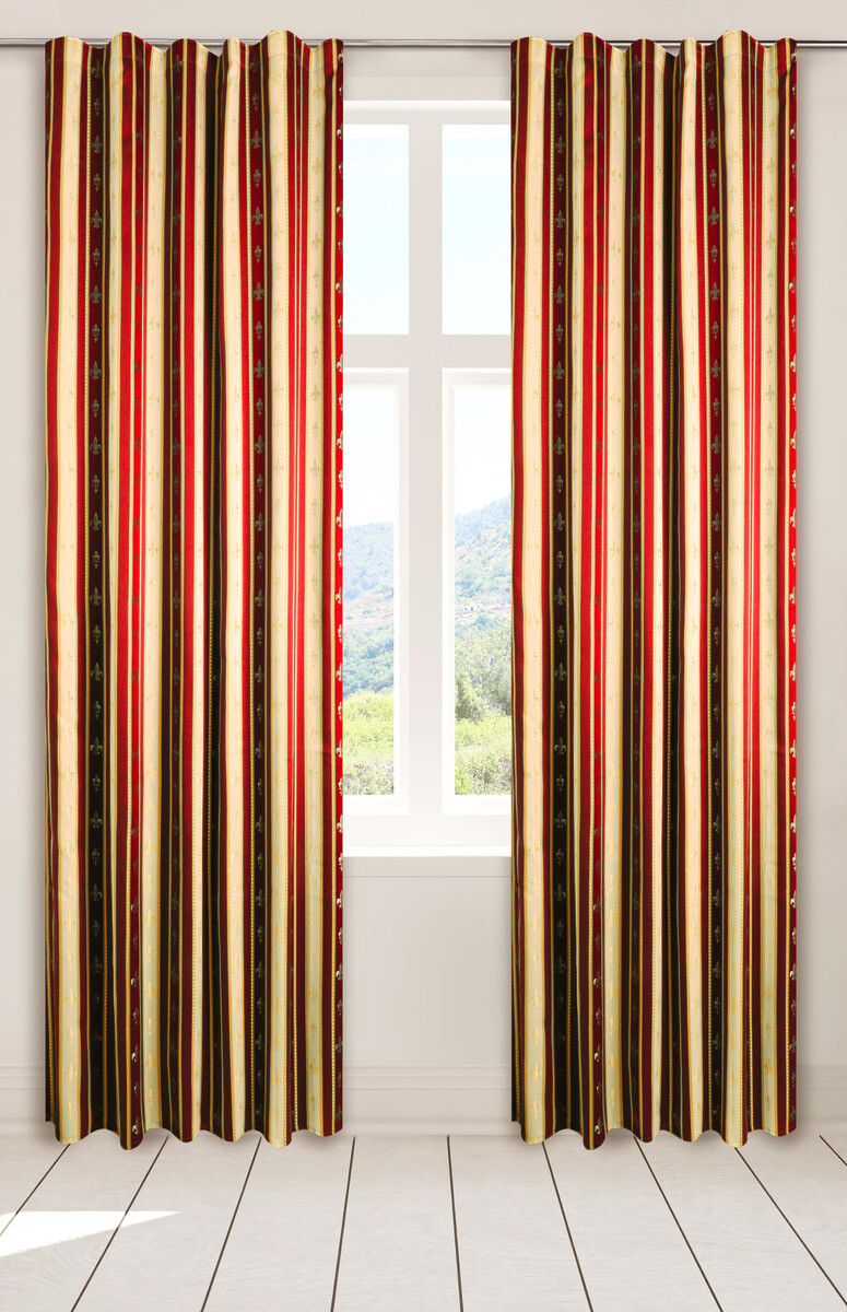 POCOline Dekovorhang Classic rot B/L: ca. 140x245 cm