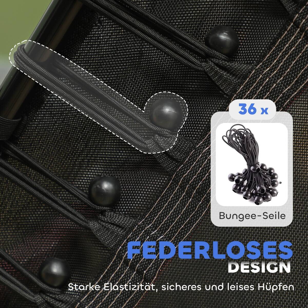 HOMCOM Kindertrampolin rot B/H/L: ca. 163,5x190x163,5 cm