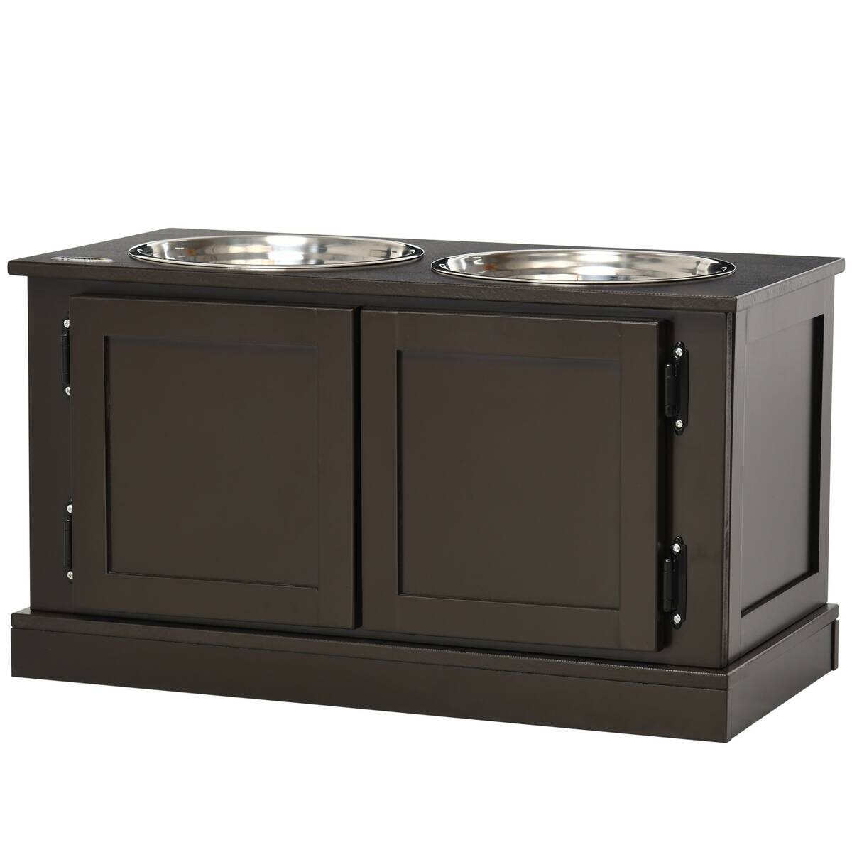 PawHut Hundenapf kaffee MDF B/H/L: ca. 30x34x60 cm