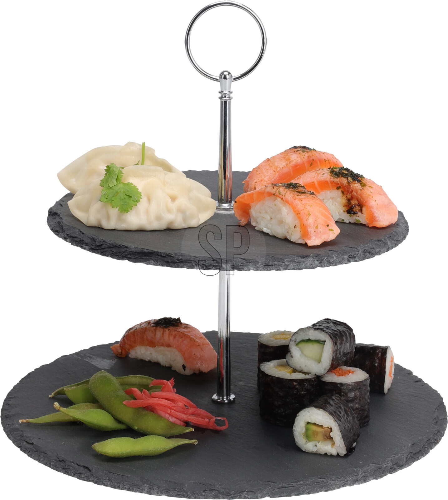 Etagere schwarz Stein