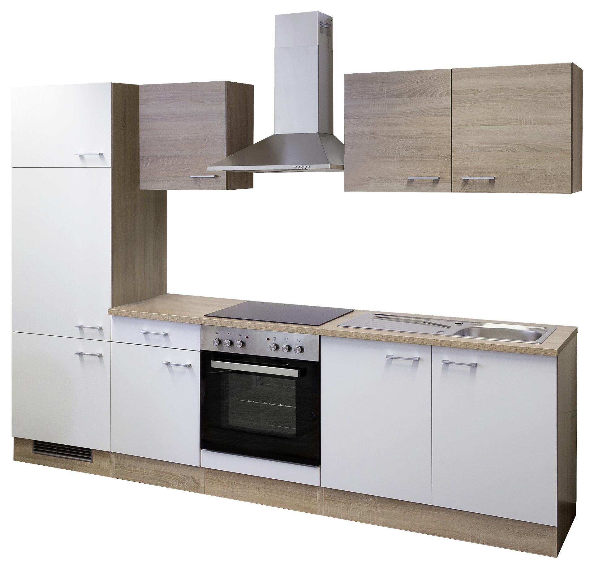 Küchenblock Samoa weiß B/H/T: ca. 270x200x60 cm