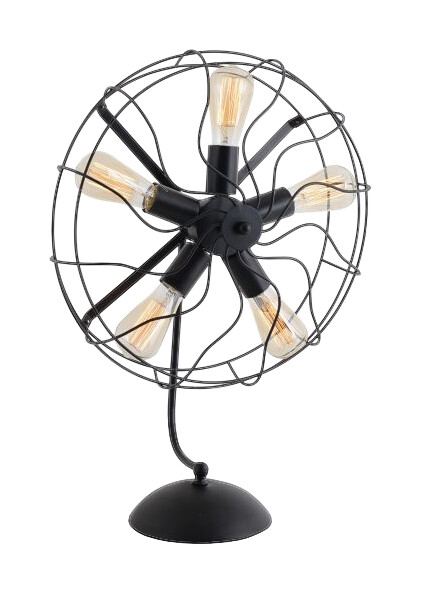 Näve Leuchten Tischleuchte NV3123122 schwarz Metall H/D: ca. 64x48 cm E27 5 Brennstellen