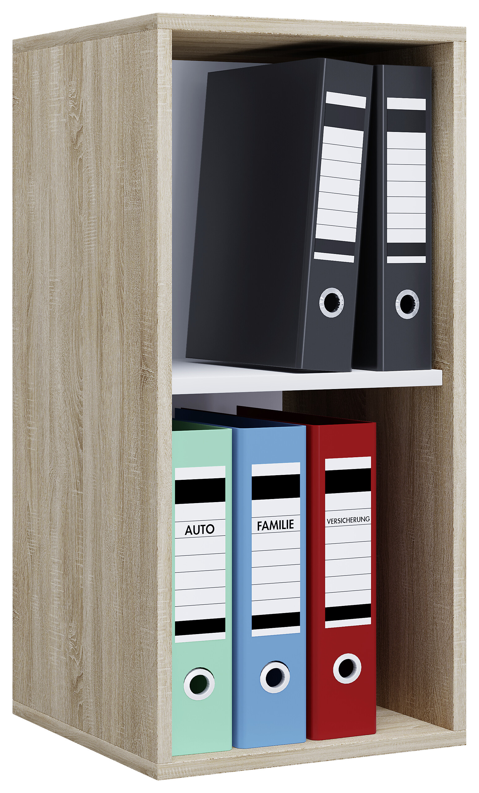 Regal Lona I Eiche Sonoma Nachbildung weiß B/H/T: ca. 35x74x37 cm