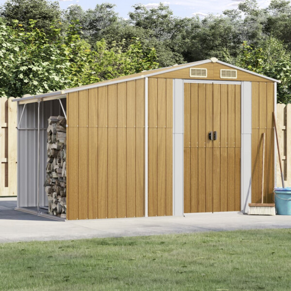 vidaXL Gartenhaus braun B/T/L: ca. 277x179x192,5 cm