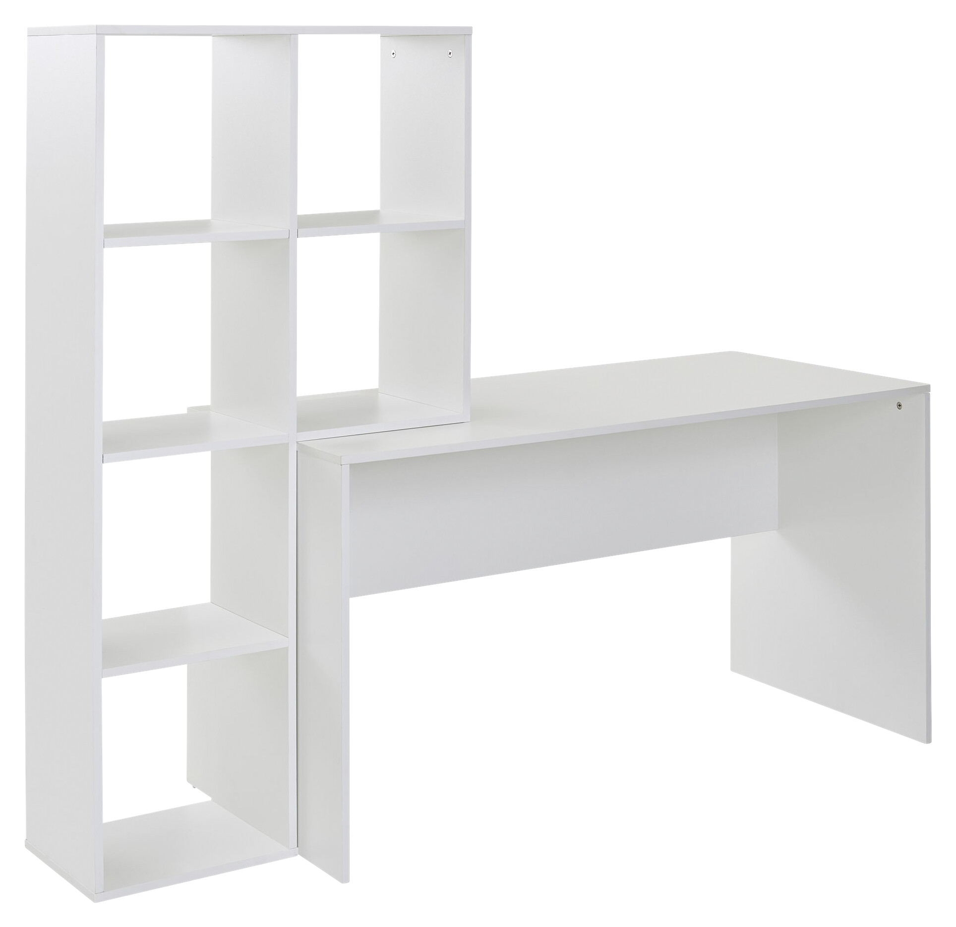 Schreibtisch weiß B/H/T: ca. 170x143,5x59 cm