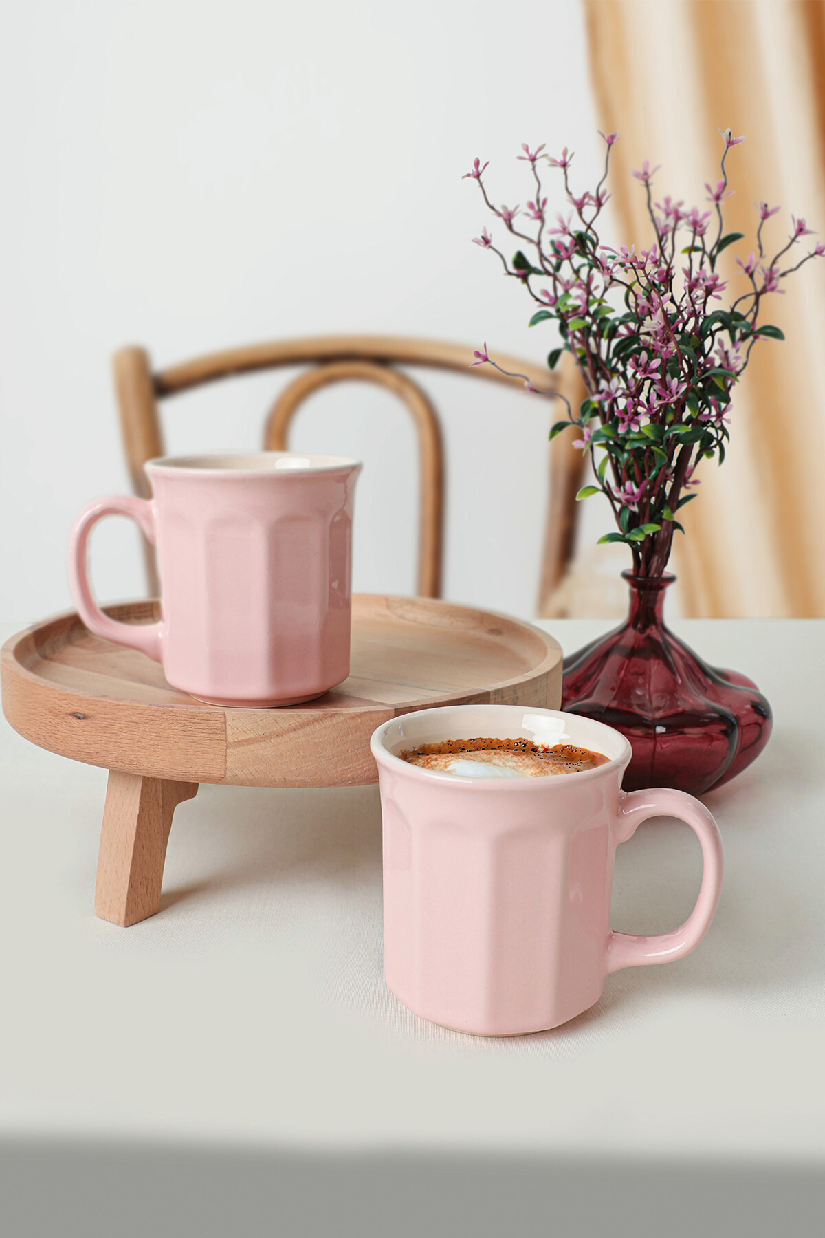 HermiaConcept Kaffeebecher 6-tlg. rosa Keramik 6 tlg.