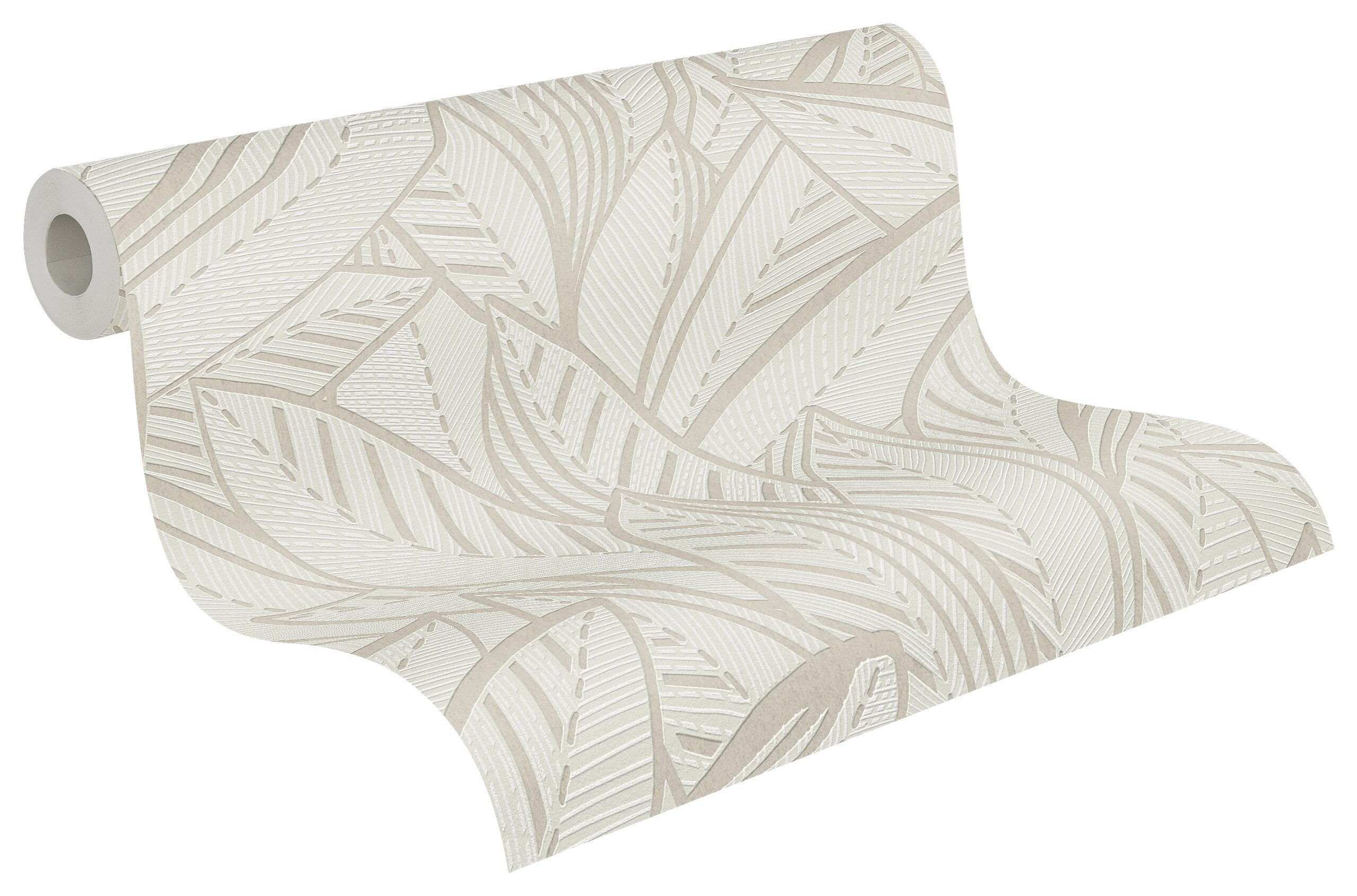 A.S.Creation Vliestapete grau weiß B/H/D: ca. 53x1005x9,7 cm