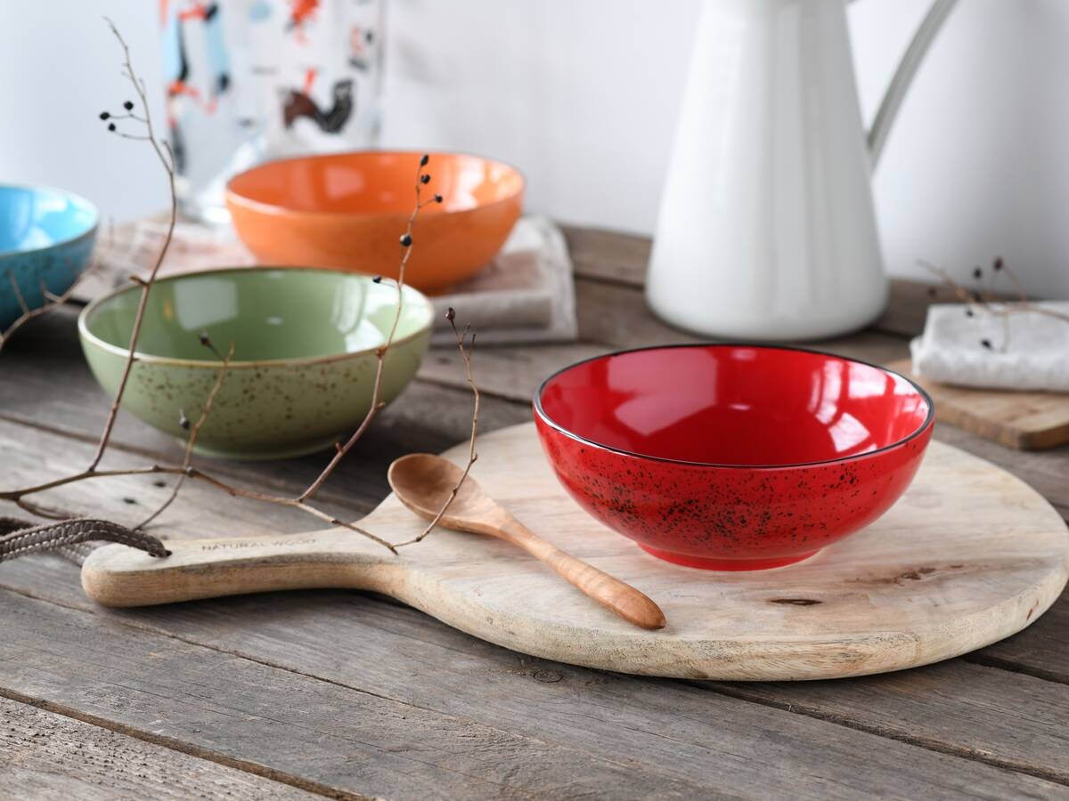 CreaTable Schüsselset Nature Collection mehrfarbig Steinzeug