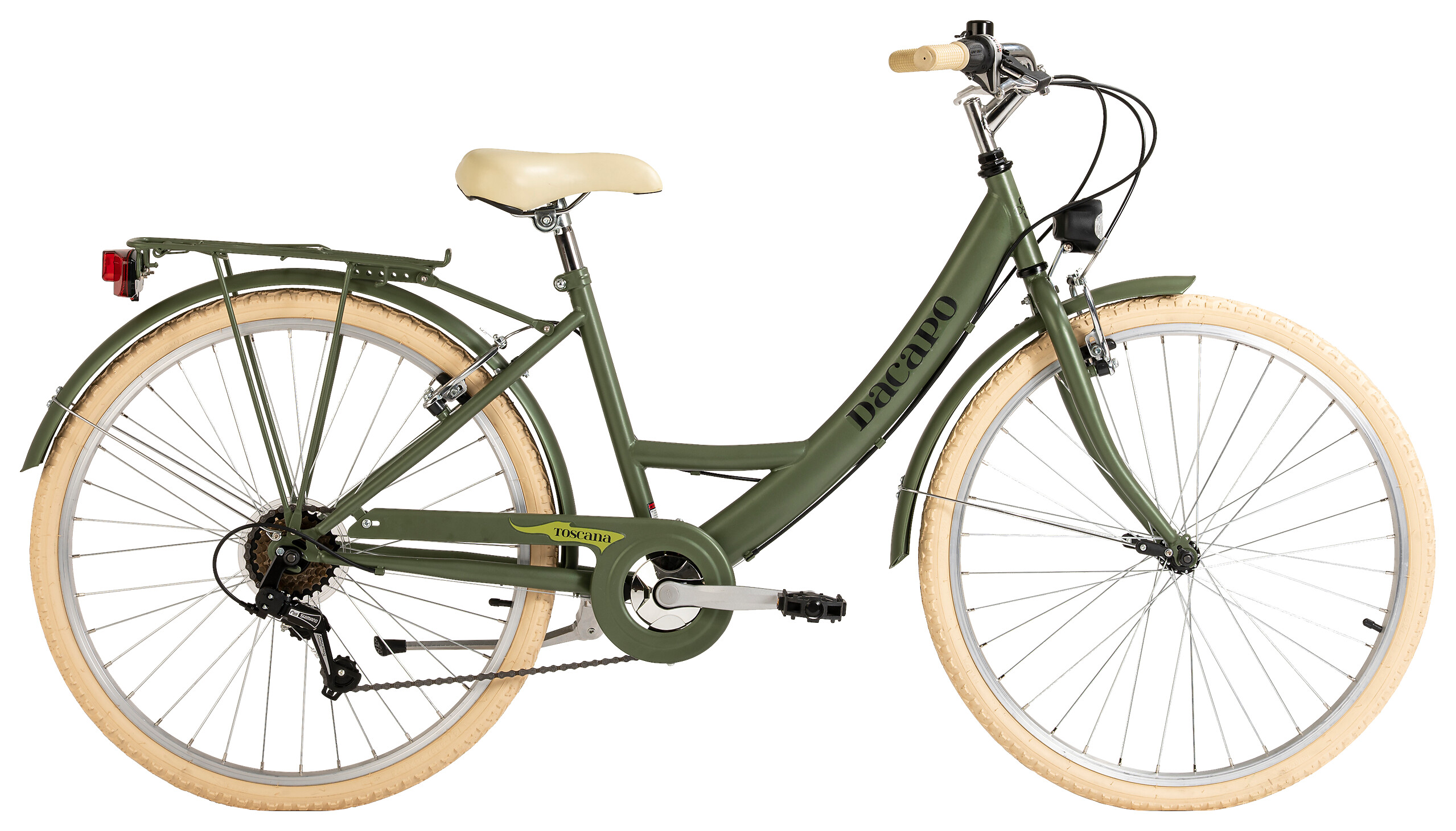 DaCapo City-Bike Toscana TOSCANA 26 Zoll Rahmenhöhe 41 cm 6 Gänge grün grün ca. 26 Zoll