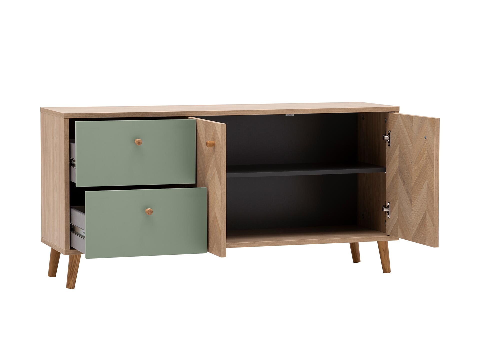 Lowboard Visby Eiche Nachbildung Pistazie B/H/T: ca. 109x44,1x33,05 cm Lowboard Visby Eiche Nachbildung Pistazie B/H/T: ca. 109x44,1x33,05 cm