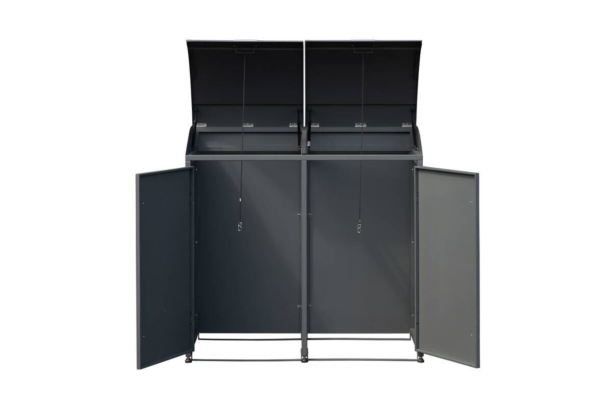 Westmann Mülltonnenbox Moderna anthrazit B/H/L: ca. 139x135x83 cm