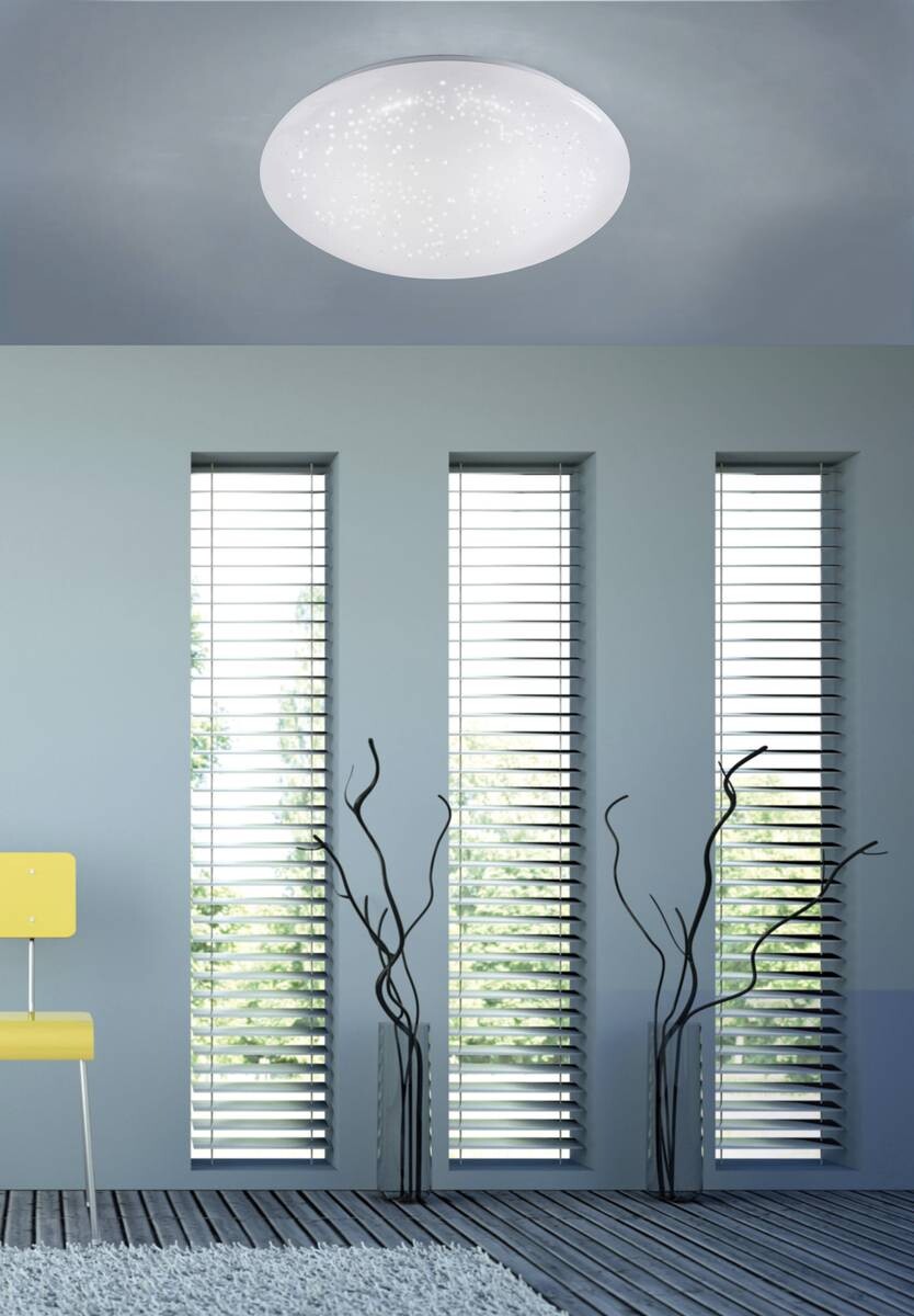 Just Light Deckenleuchte Skyler weiß Metall Kunststoff H/D: ca. 12x35 cm