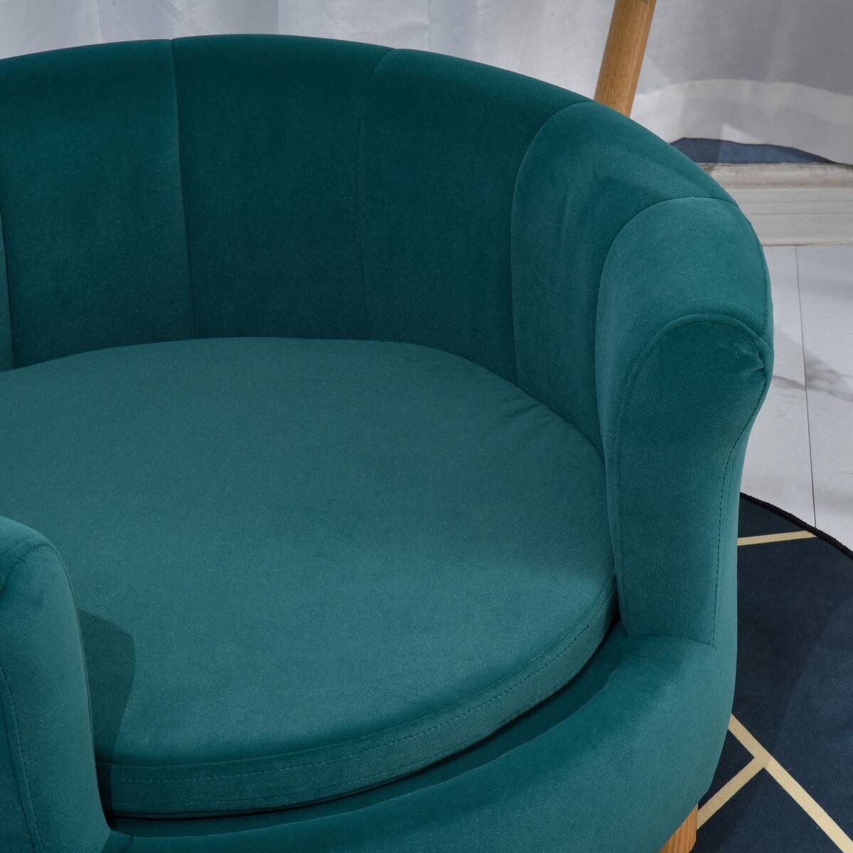 PawHut Hundesofa grün Schaumstoff B/H/L: ca. 65x37x64 cm