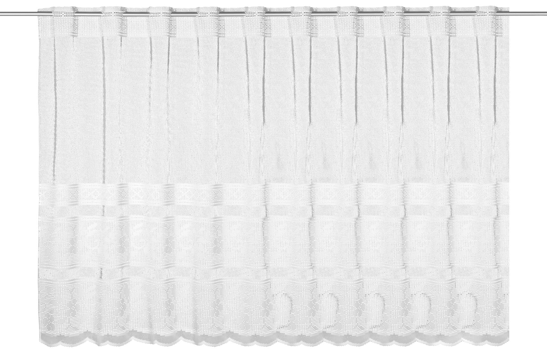 creative lifestyle Scheibengardine Elsa weiß B/L: ca. 150x90 cm