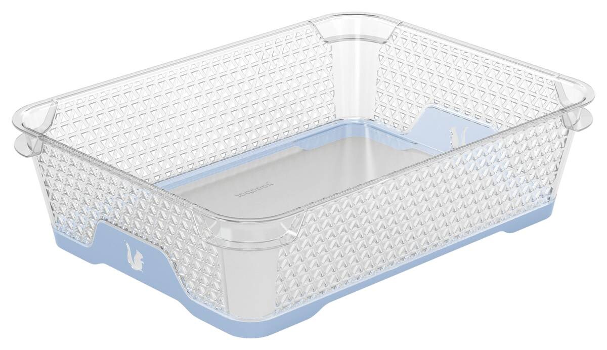 keeeper Stapelkörbchen blau B/H/L: ca. 20x7x26,5 cm