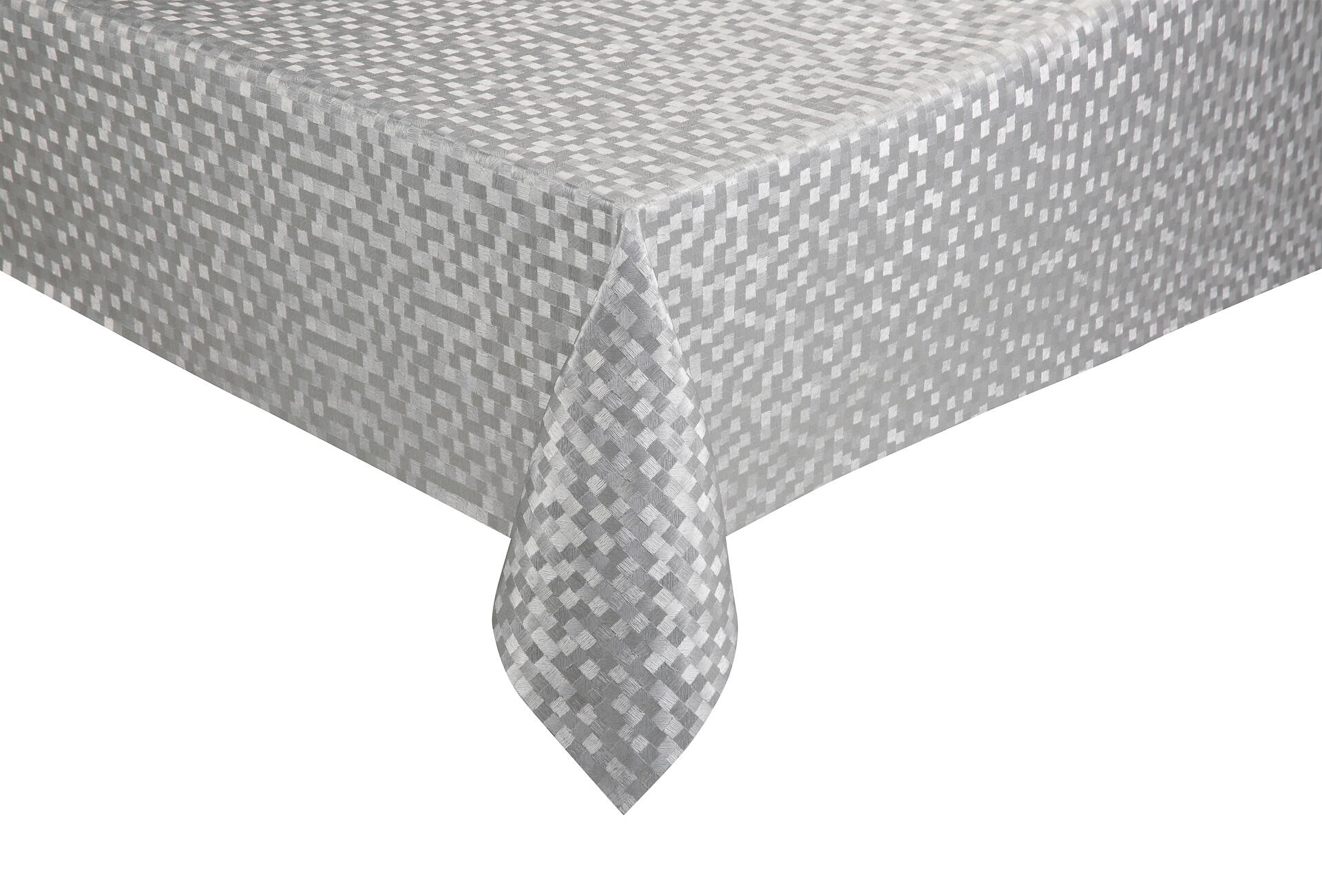 Polyline Abwaschbarer Tischbelag Dijon Silbergrau B: ca. 140 cm