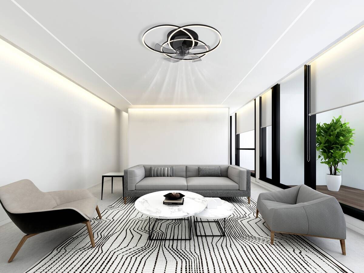 GLOBO LED-Deckenventilator Alia H/D: ca. 175x58 cm