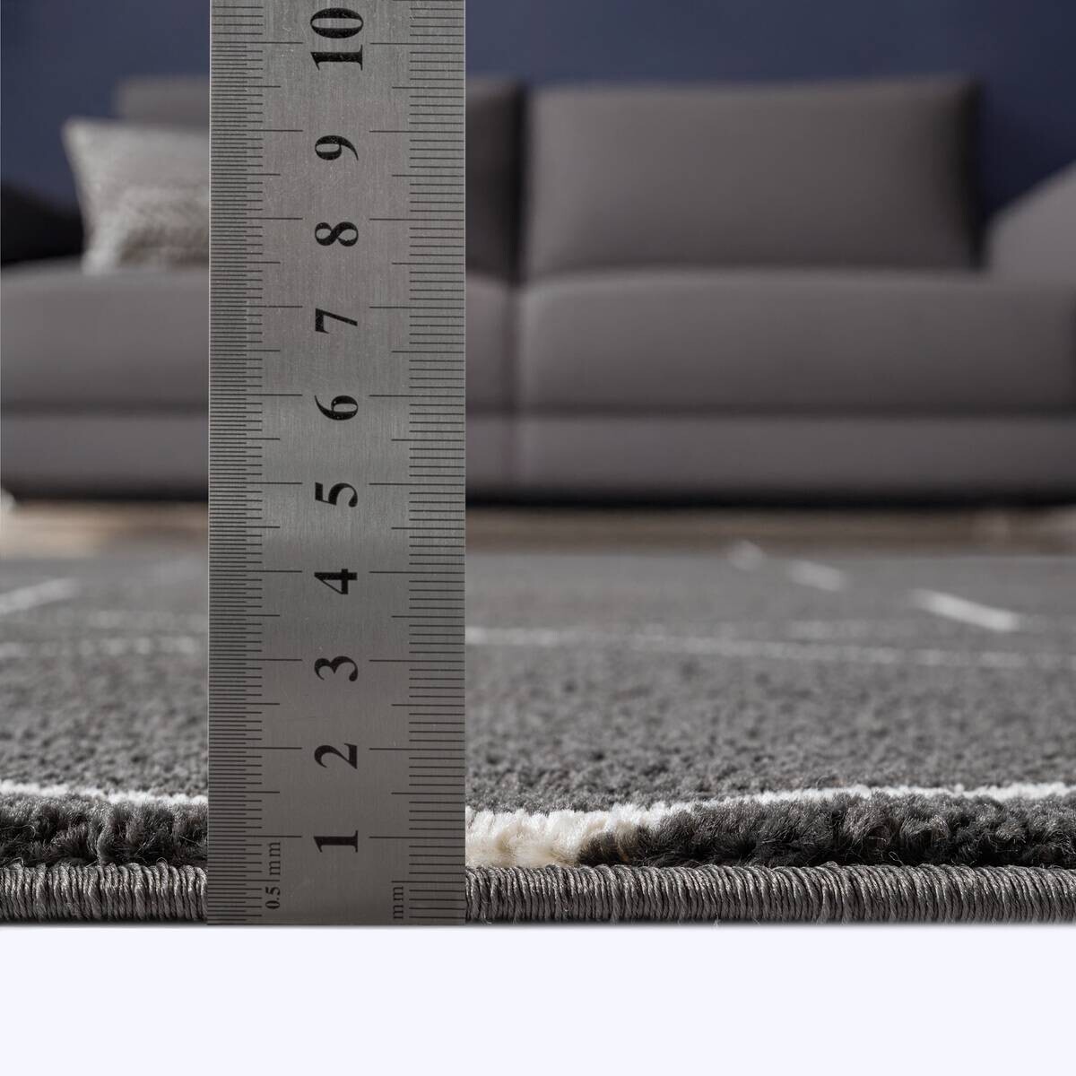 Sanat Teppich Trellis anthrazit B/L: ca. 150x150 cm