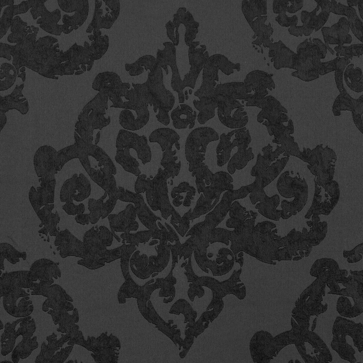 Verdunklungsvorhang Ornament schwarz B/L: ca. 135x245 cm