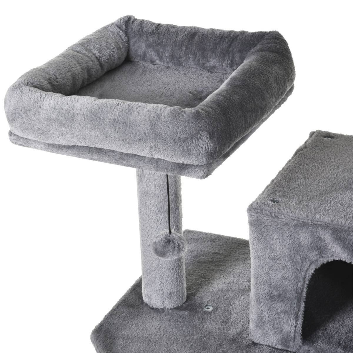 PawHut Kratzbaum grau Polypropylen B/H/L: ca. 50x60x145 cm