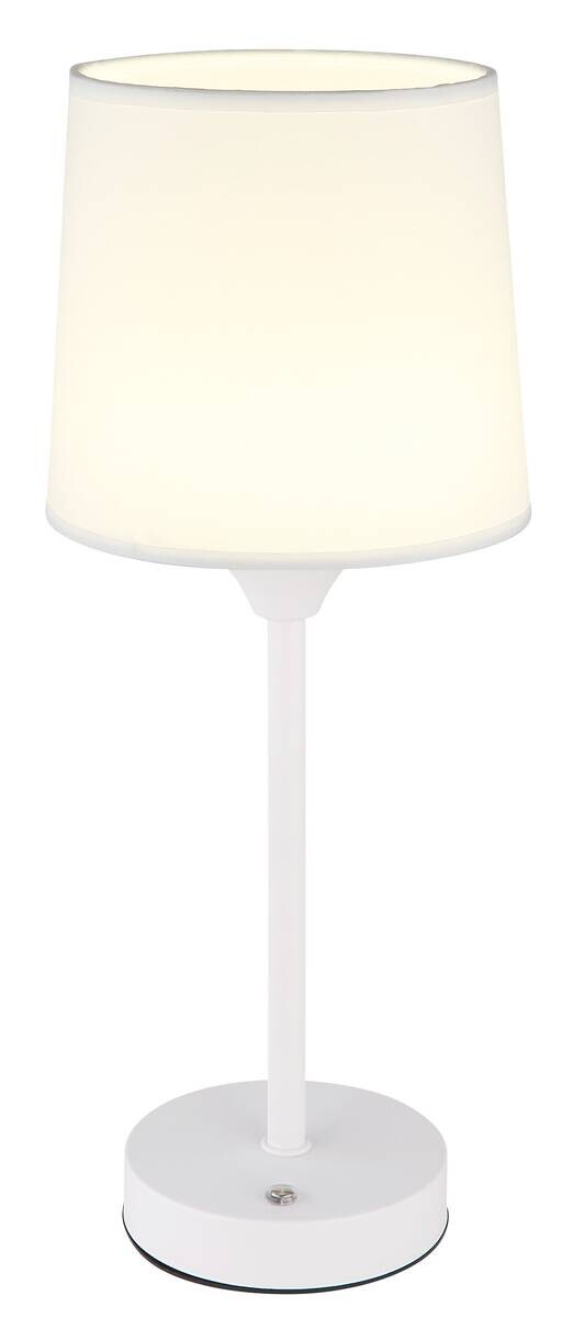 GLOBO LED-Tischleuchte weiß Metall Kunststoff H/D: ca. 35x14 cm