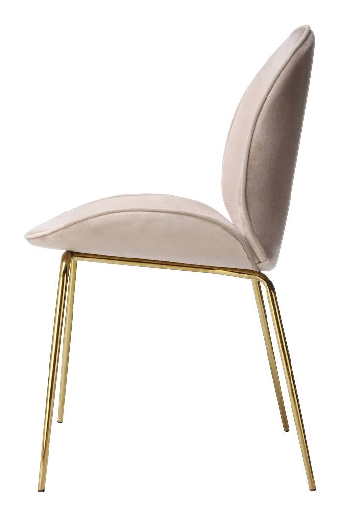 Stuhl Charlize 100 2er beige Microfaser B/H/T: ca. 48x87x59 cm