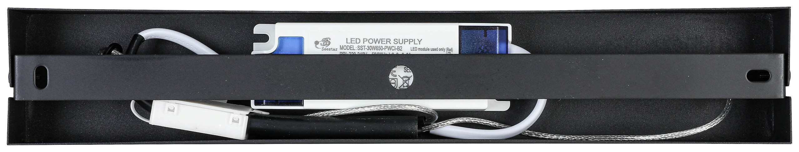 Nolo LED-Pendelleuchte Gabriella schwarz Metall Kunststoff B/H/L: ca. 18x120x92 cm