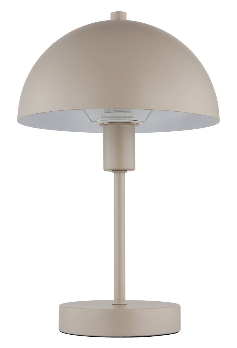 GLOBO Tischleuchte sand Metall H/D: ca. 31x20 cm E14 1 Brennstellen