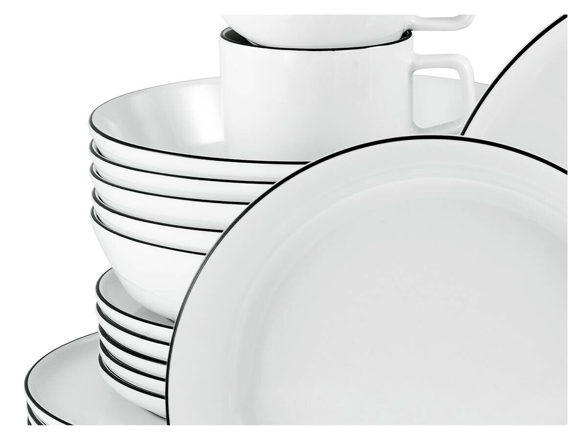 CreaTable Service Chef Collection weiß Porzellan 30 tlg.