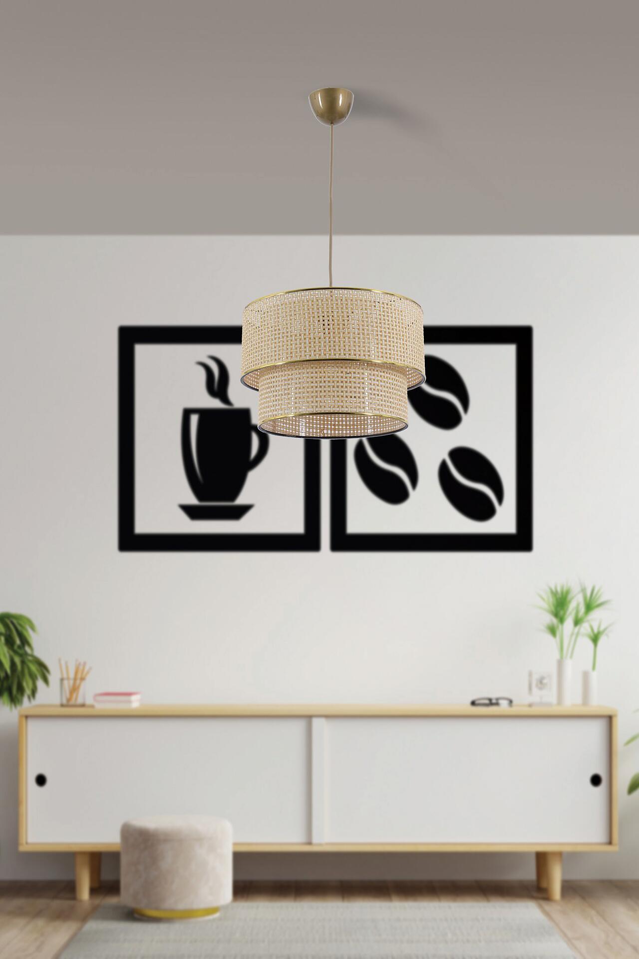 Opviq Pendelleuchte Hazeran weiß ecru Baumwolle B/H/T/L/D: ca. 30x70x30x30x30 cm E27 1 Brennstellen