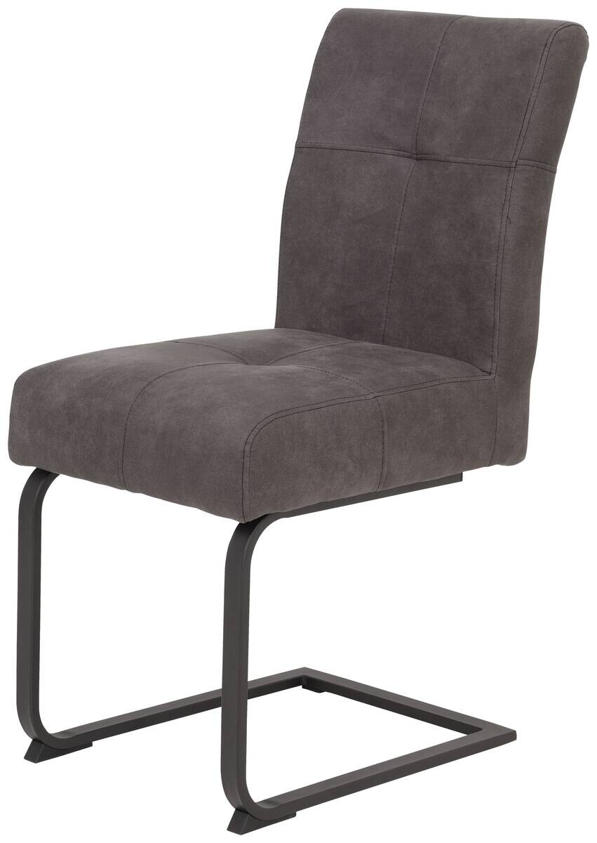 Essgruppe Luise I anthrazit Microfaser B/H/T: ca. 160x76x80 cm