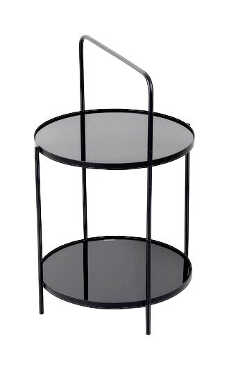 Beistelltisch schwarz H/D: ca. 50x38 cm Beistelltisch schwarz H/D: ca. 50x38 cm