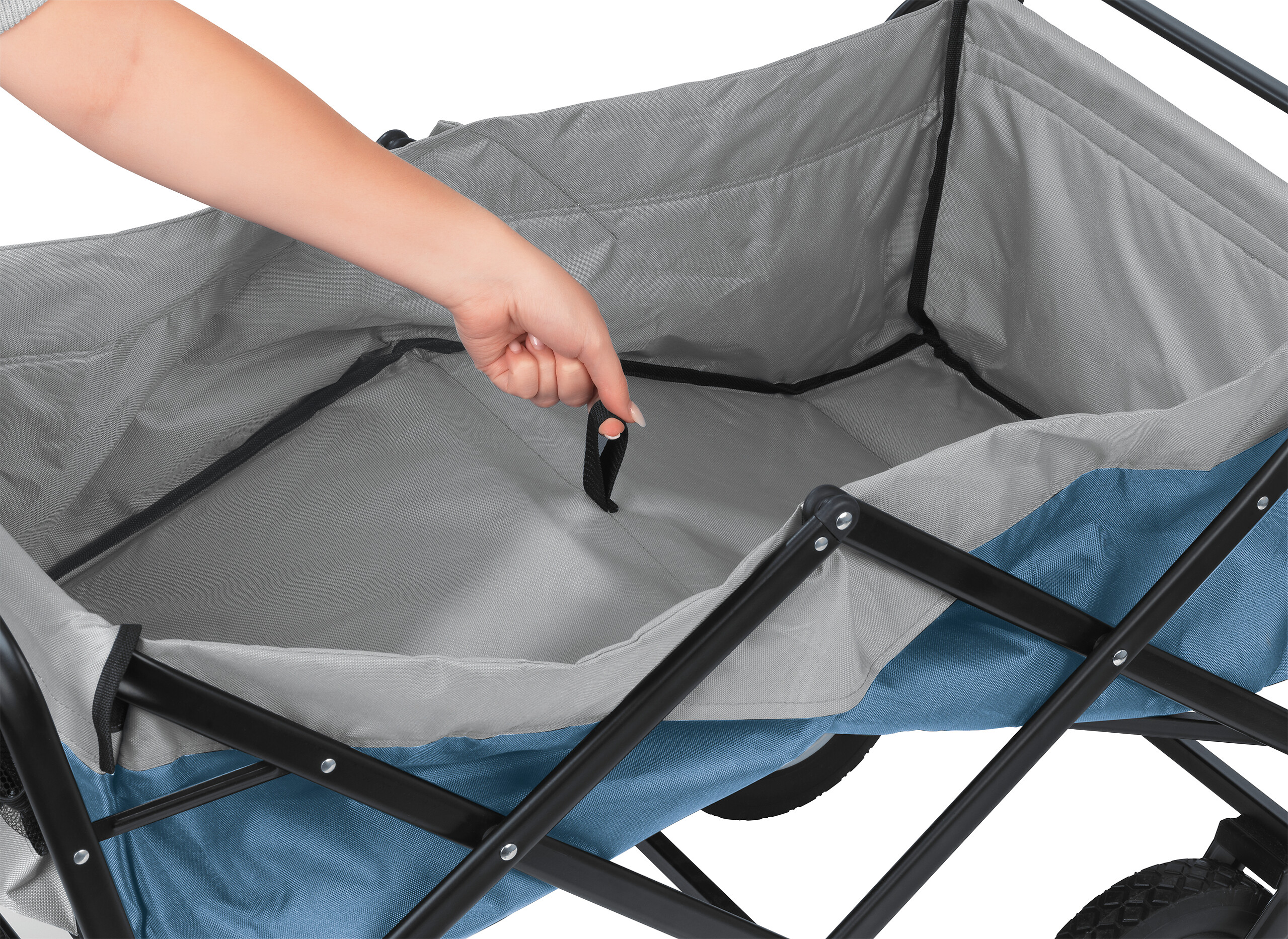 EasyMaxx Bollerwagen blau B/H/T: ca. 50x72x102 cm