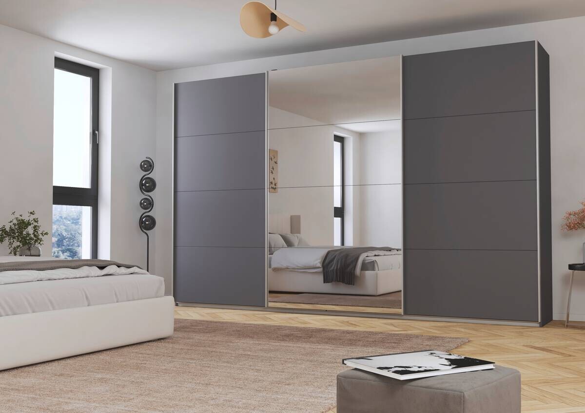 Kleiderschrank Kulmbach grau B/H/T: ca. 360x229x62 cm Kleiderschrank Kulmbach grau B/H/T: ca. 360x229x62 cm