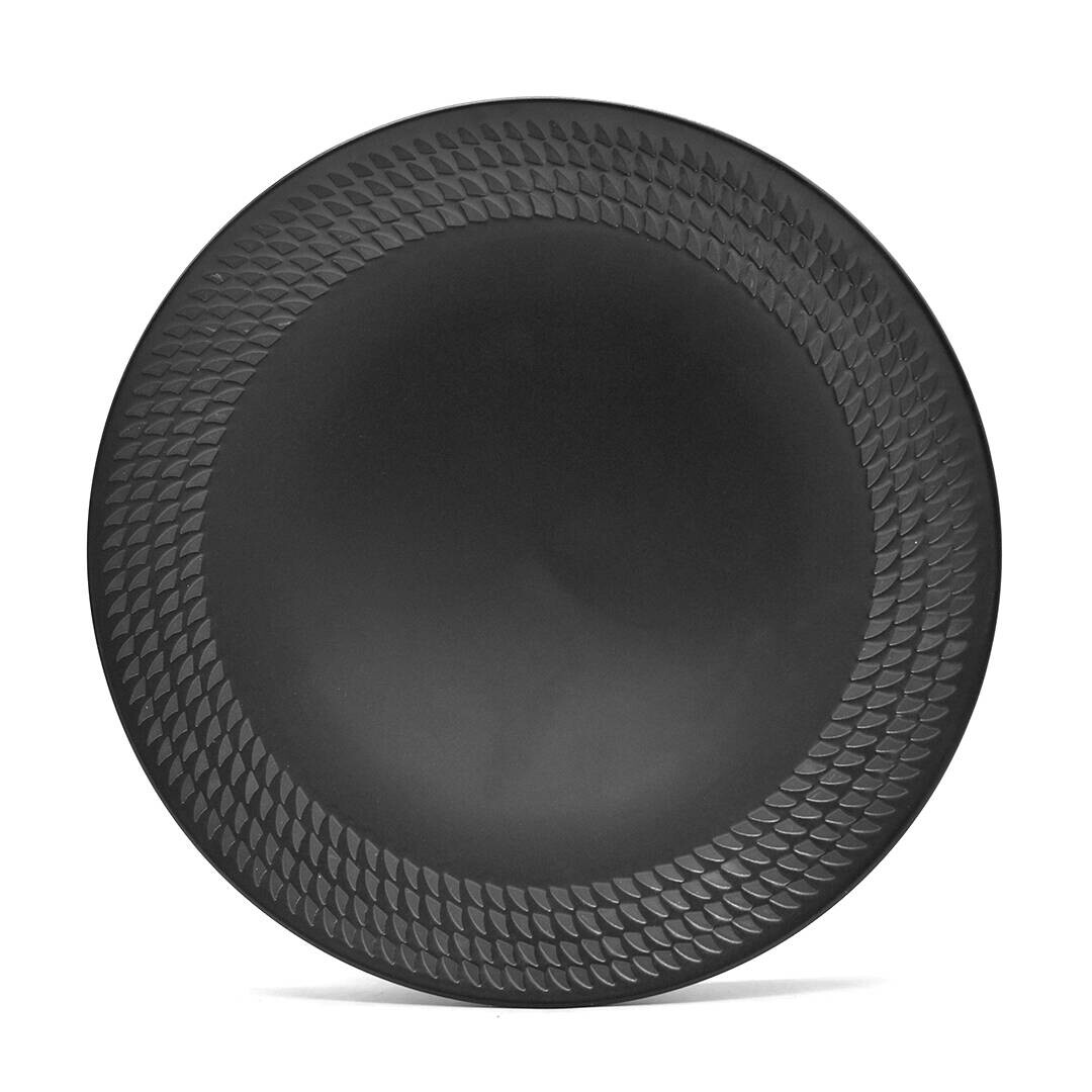 ECHTWERK Kombiservice BlackStyle schwarz Steingut 30 tlg.